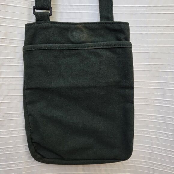 Kavu Keeper Crossbody Bag Forest Green Mountain Trim Boho Messenger Adj Strap - Picture 2 of 9